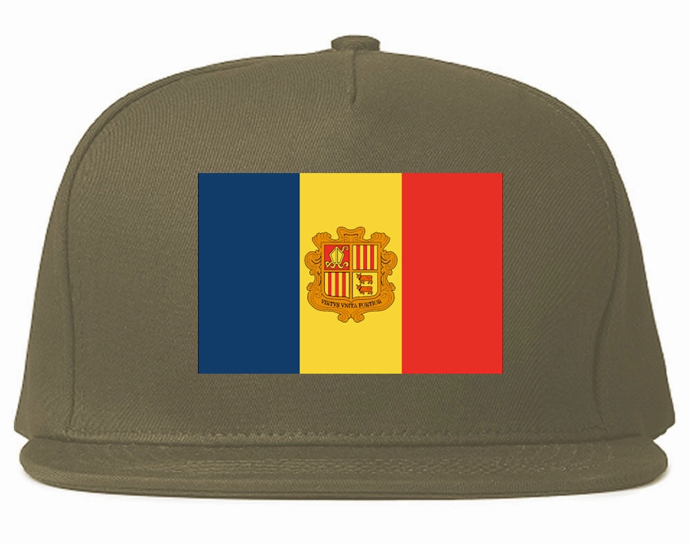 Andorra Flag Country Printed Snapback Hat Cap