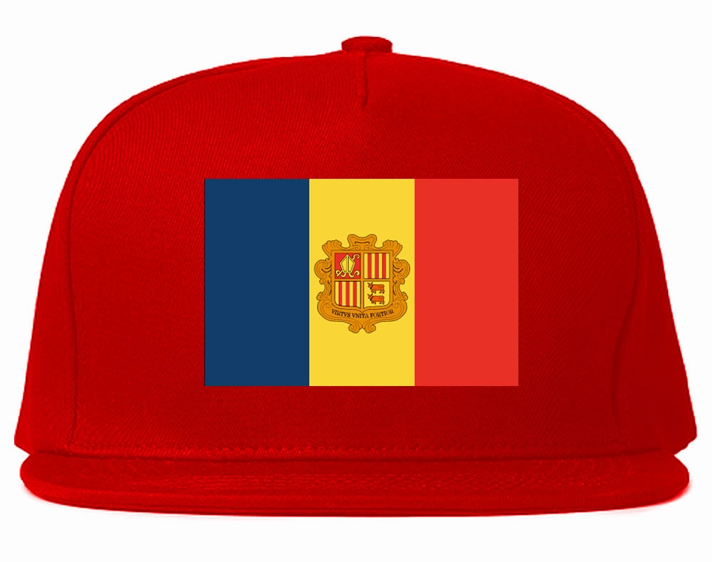 Andorra Flag Country Printed Snapback Hat Cap