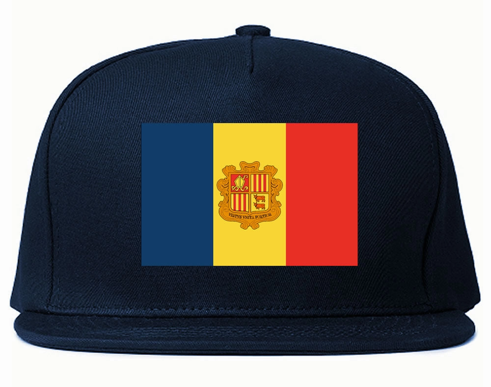 Andorra Flag Country Printed Snapback Hat Cap