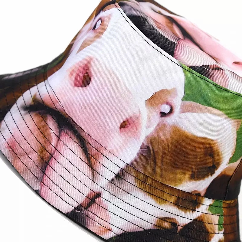Animal Faces Reversible Bucket Hat