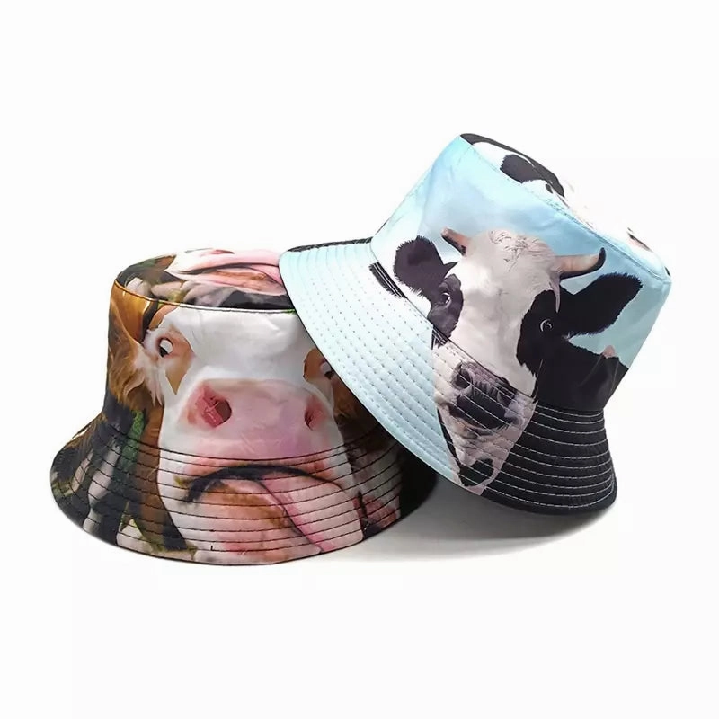Animal Faces Reversible Bucket Hat