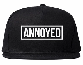 Annoyed Mens Snapback Hat