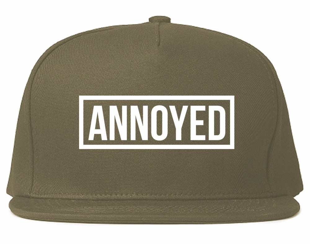 Annoyed Mens Snapback Hat
