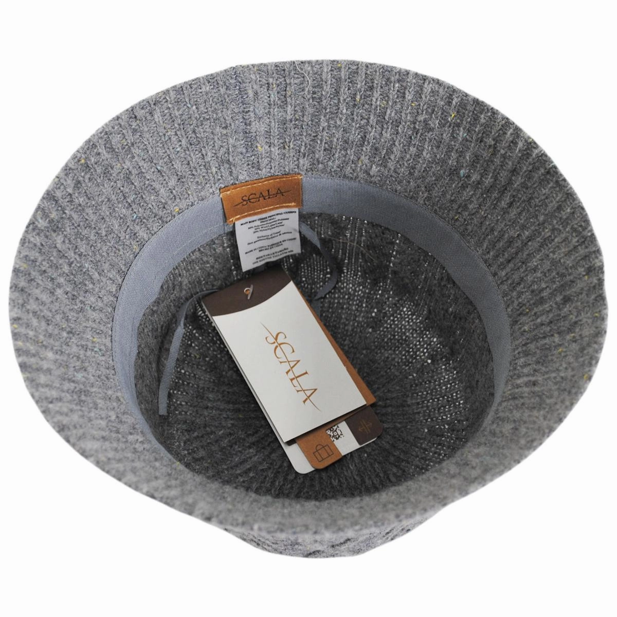 Aran Cable Knit Wool Blend Bucket Hat