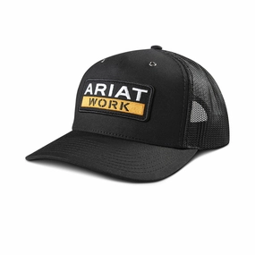 Ariat Men's Work Logo Patch Snapback Meshback Cap