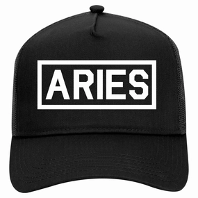Aries Horoscope Sign Retro Adult 5 Panel Mesh Trucker Hat