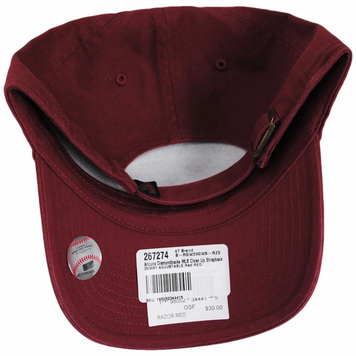 Arizona Diamondbacks MLB Clean Up Strapback Baseball Cap Dad Hat