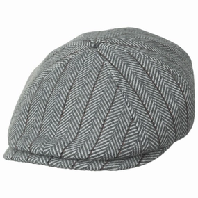 Arley Wool Blend Herringbone 8 Panel Cap