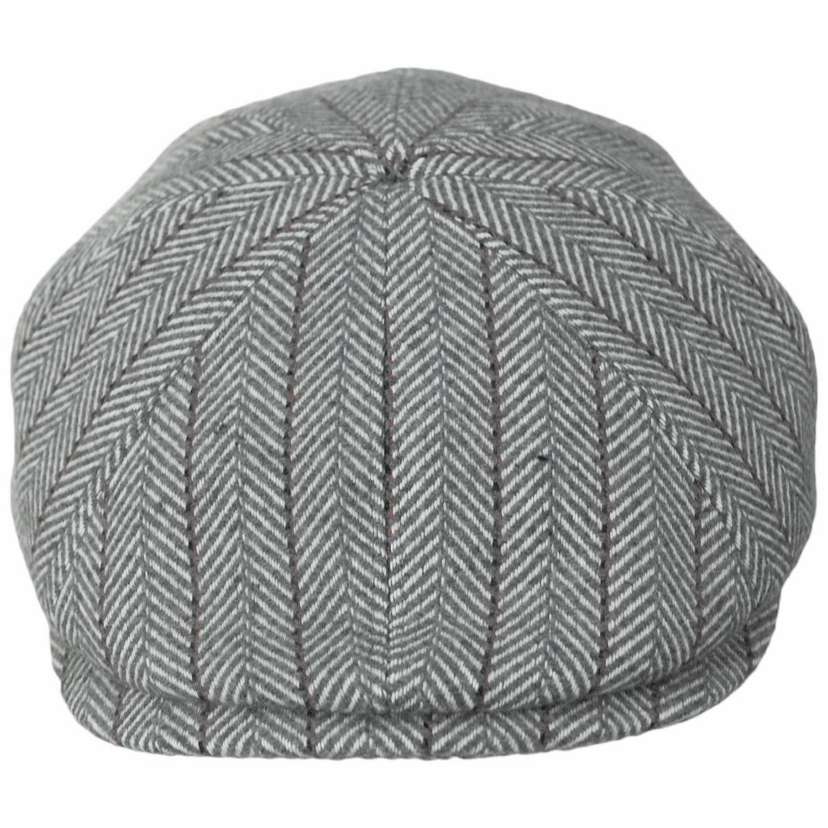 Arley Wool Blend Herringbone 8 Panel Cap