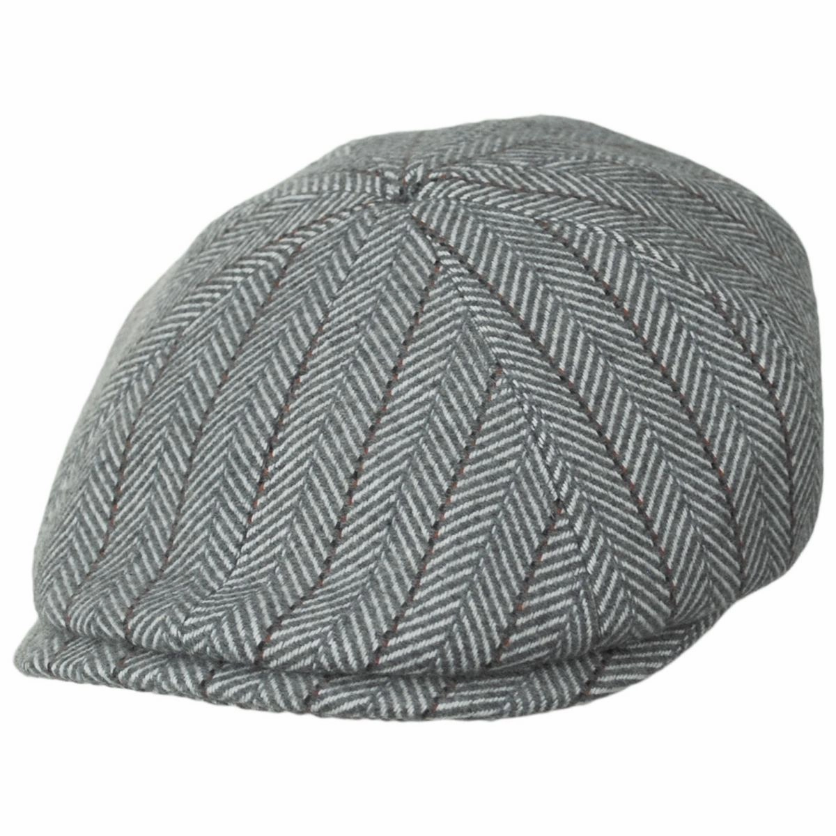 Arley Wool Blend Herringbone 8 Panel Cap