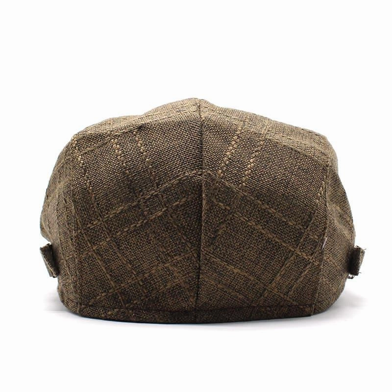 Arlington Plaid Cotton Flat Cap
