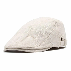 Arlington Plaid Cotton Flat Cap