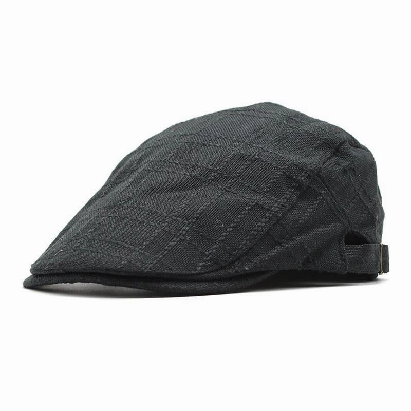 Arlington Plaid Cotton Flat Cap