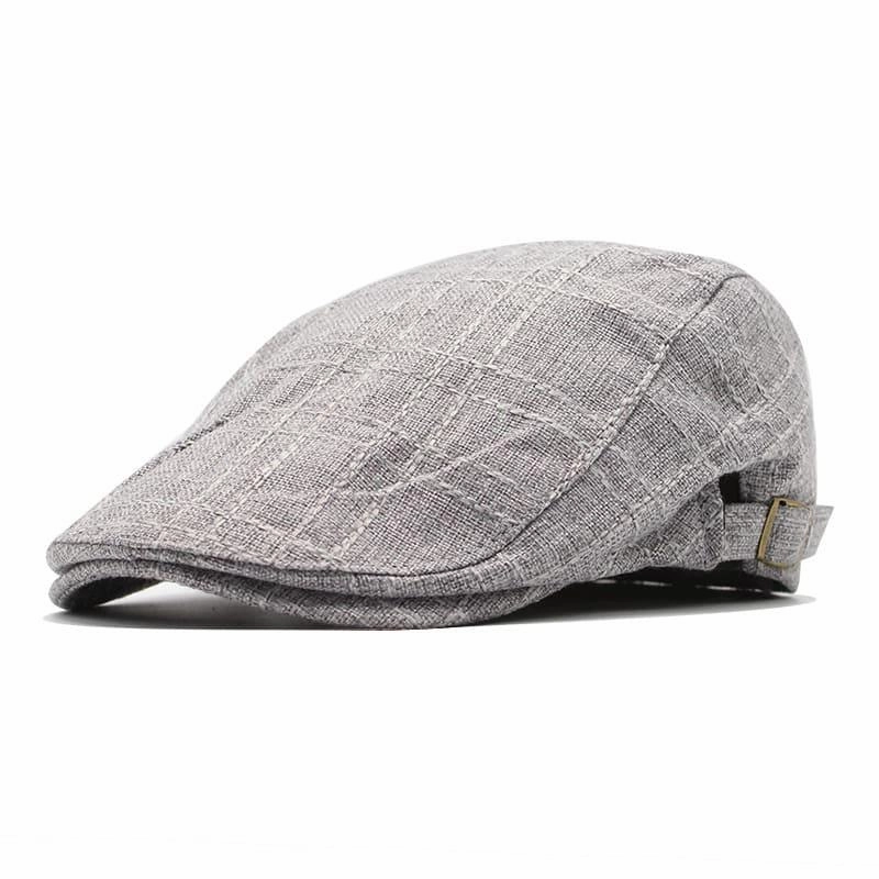 Arlington Plaid Cotton Flat Cap