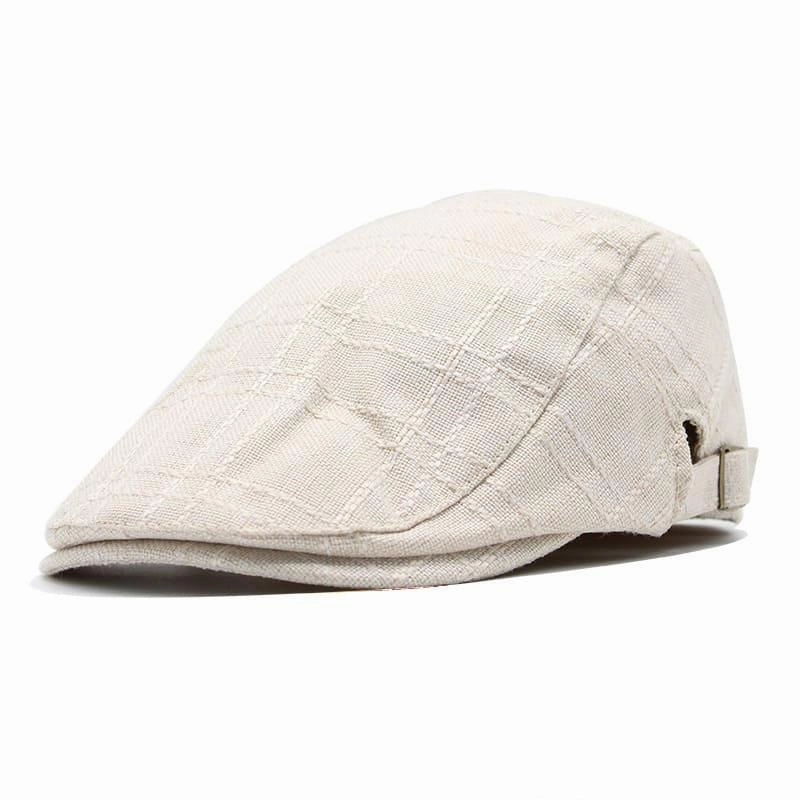 Arlington Plaid Cotton Flat Cap