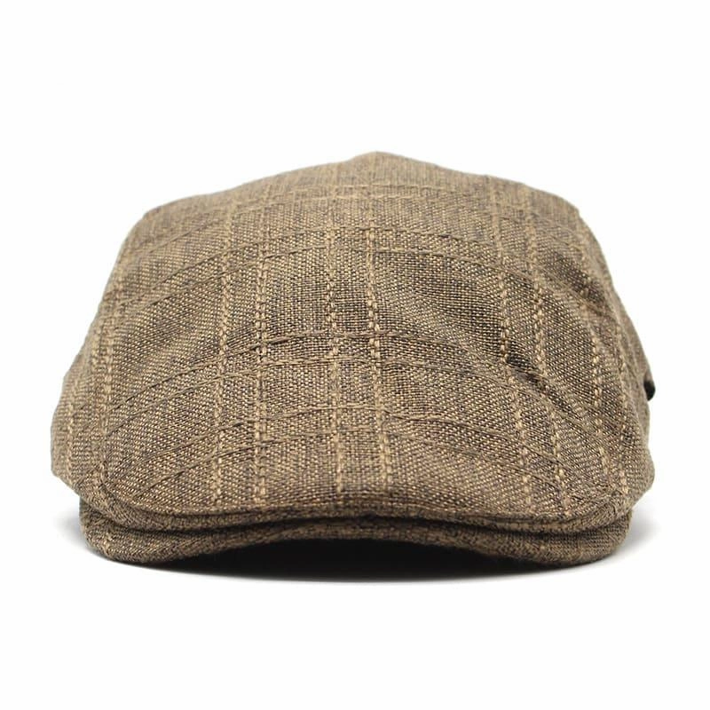 Arlington Plaid Cotton Flat Cap