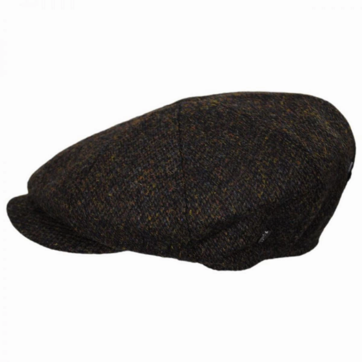 Arnol Harris Tweed Wool Newsboy Cap