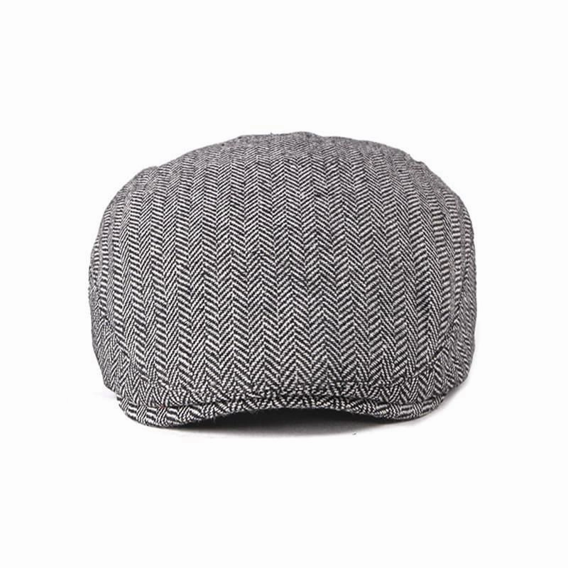 Asis Herringbone Cotton Flat Cap