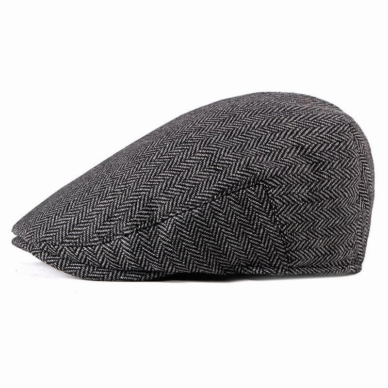 Asis Herringbone Cotton Flat Cap