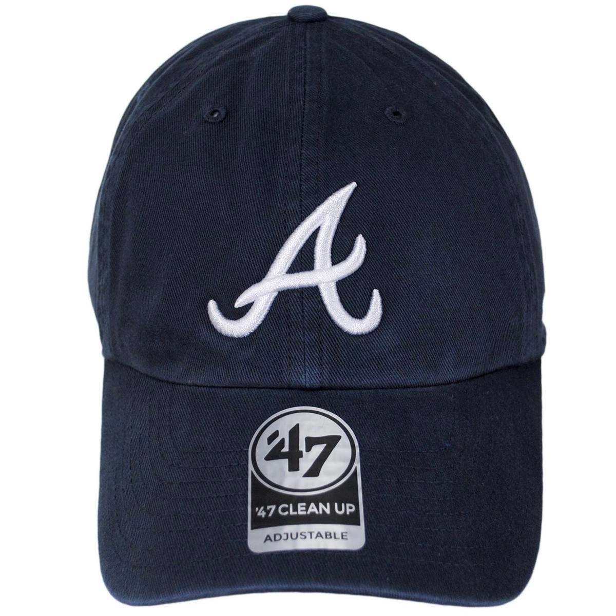 Atlanta Braves MLB Clean Up Strapback Baseball Cap Dad Hat