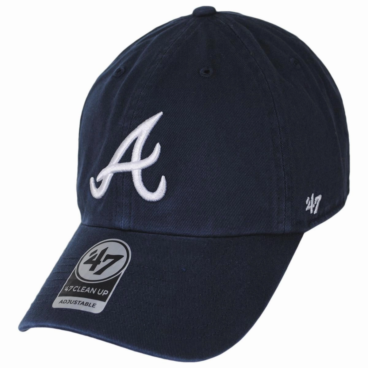 Atlanta Braves MLB Clean Up Strapback Baseball Cap Dad Hat