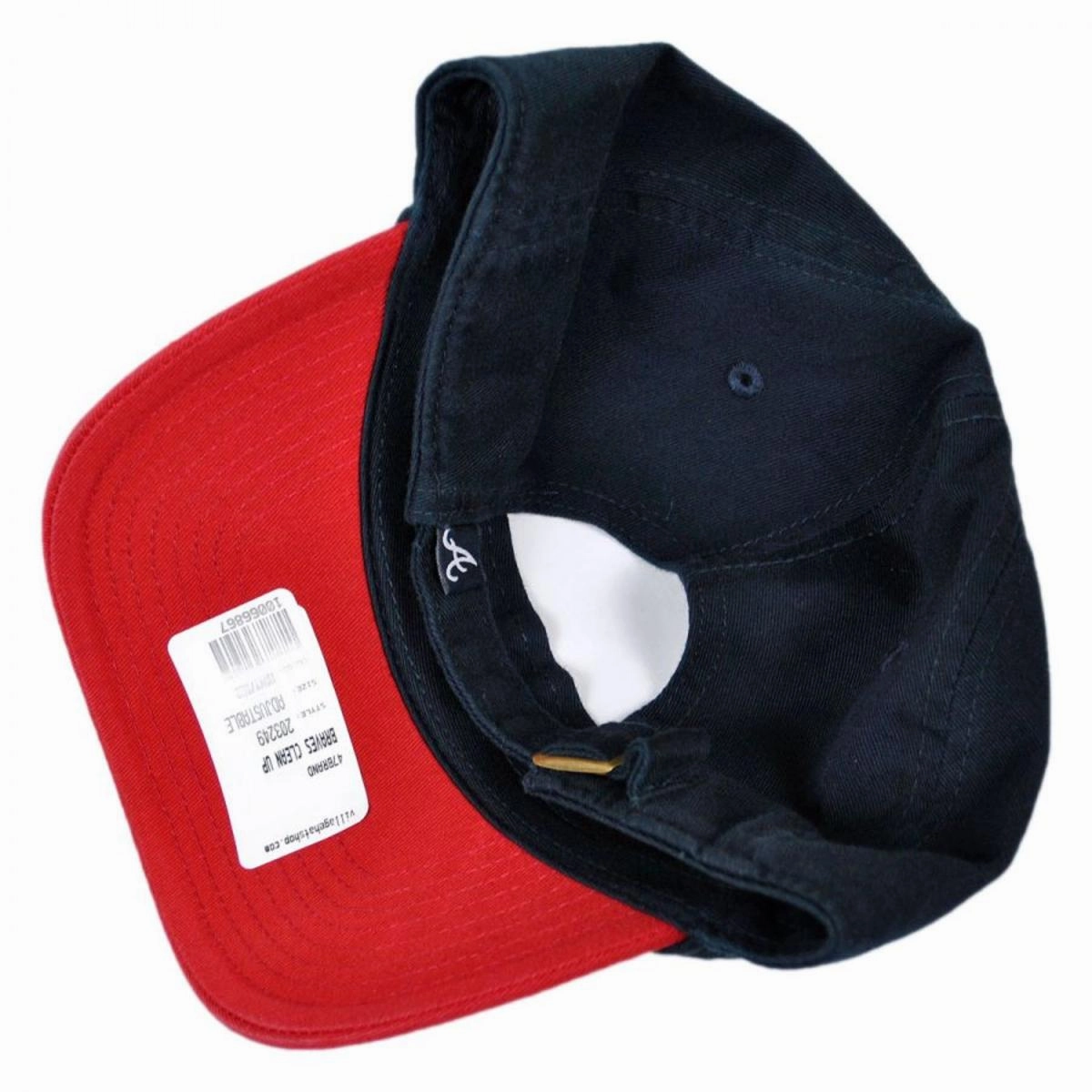 Atlanta Braves MLB Clean Up Strapback Baseball Cap Dad Hat