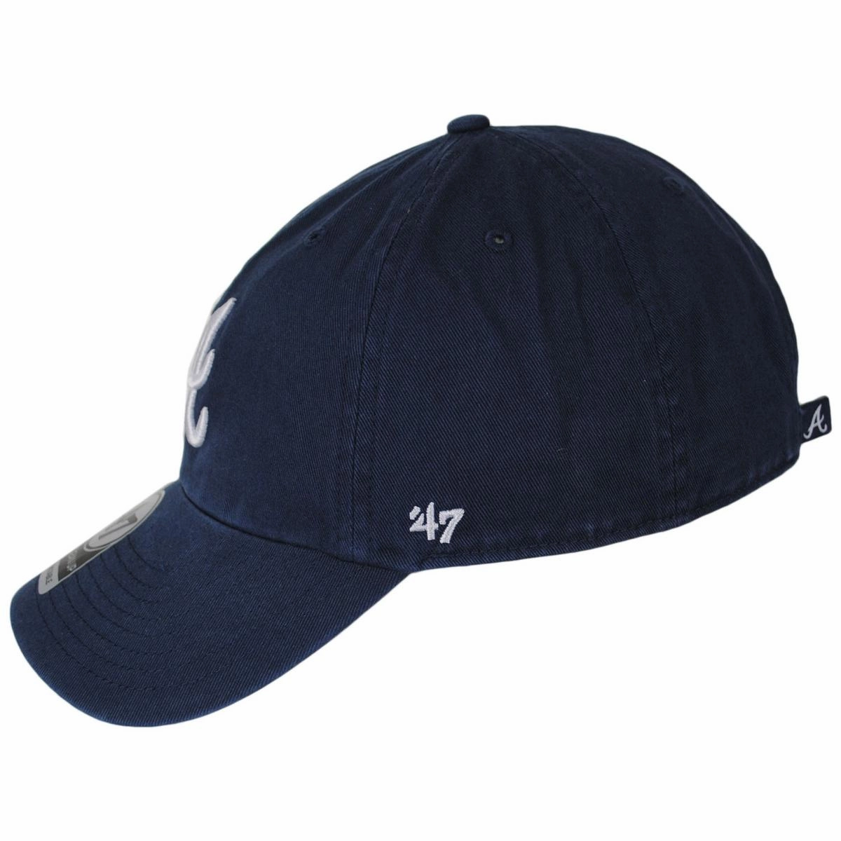 Atlanta Braves MLB Clean Up Strapback Baseball Cap Dad Hat