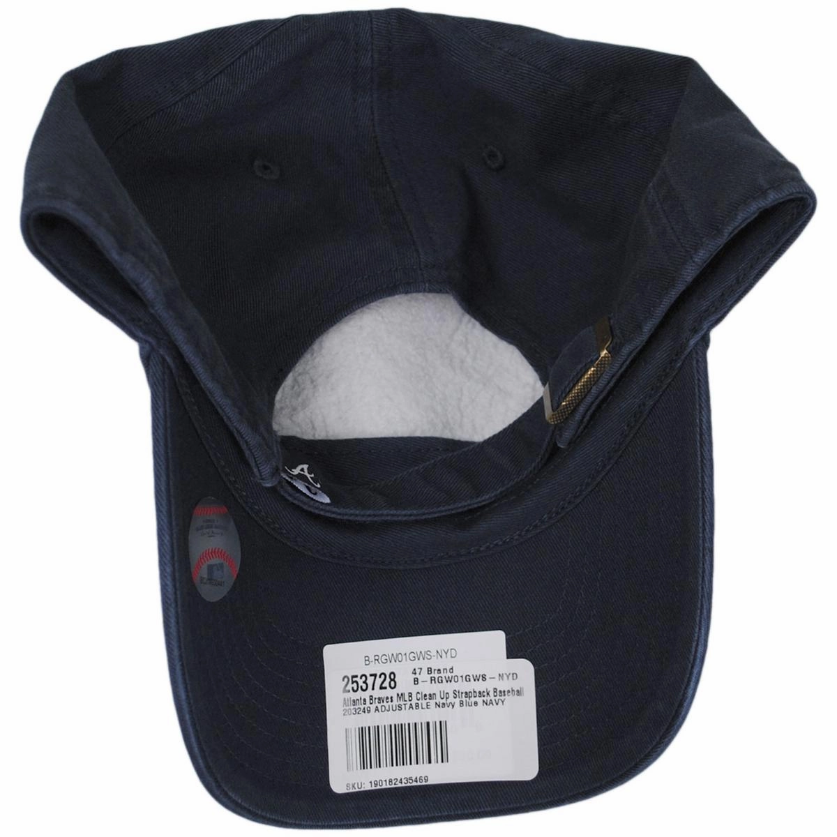 Atlanta Braves MLB Clean Up Strapback Baseball Cap Dad Hat