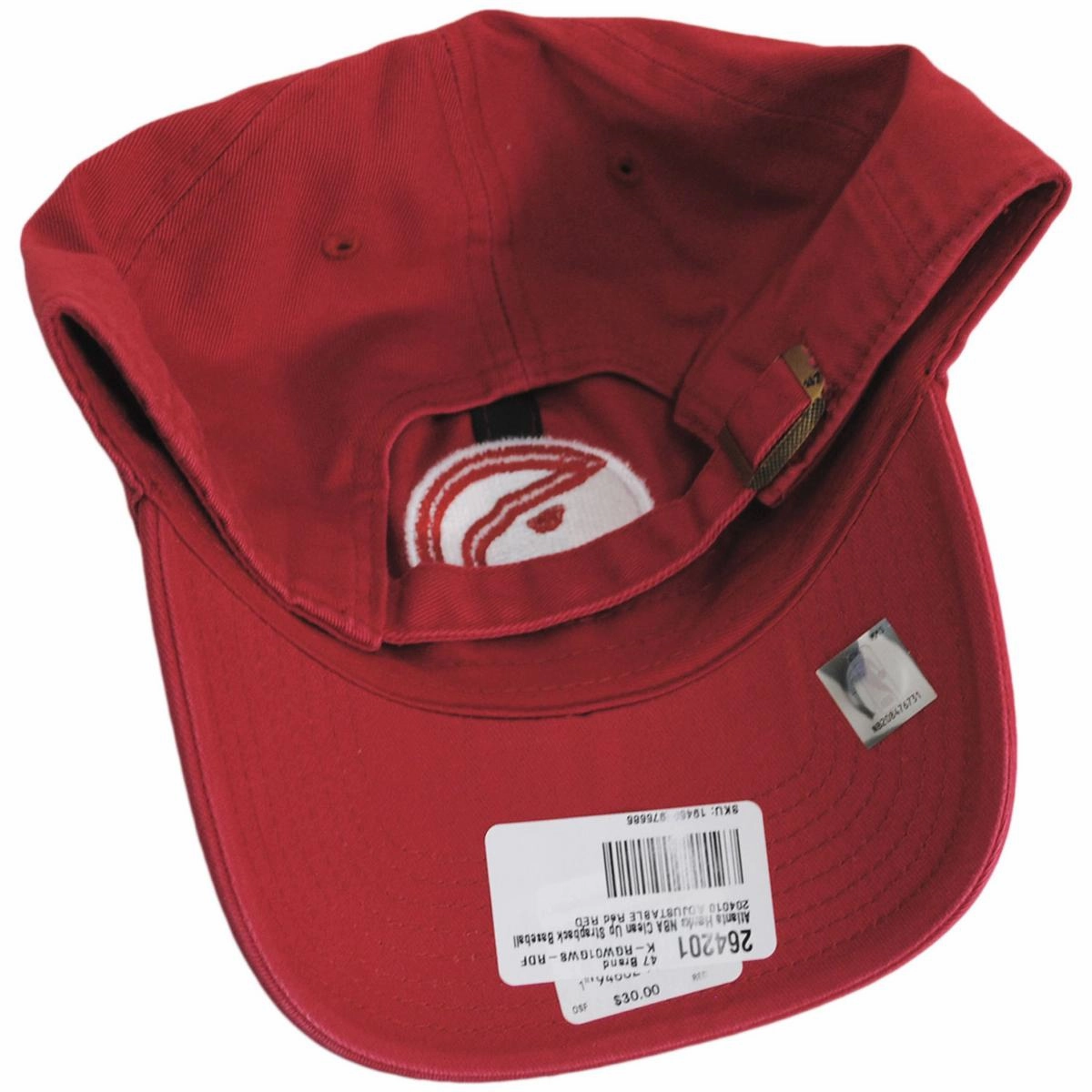 Atlanta Hawks NBA Clean Up Strapback Baseball Cap Dad Hat