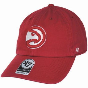 Atlanta Hawks NBA Clean Up Strapback Baseball Cap Dad Hat