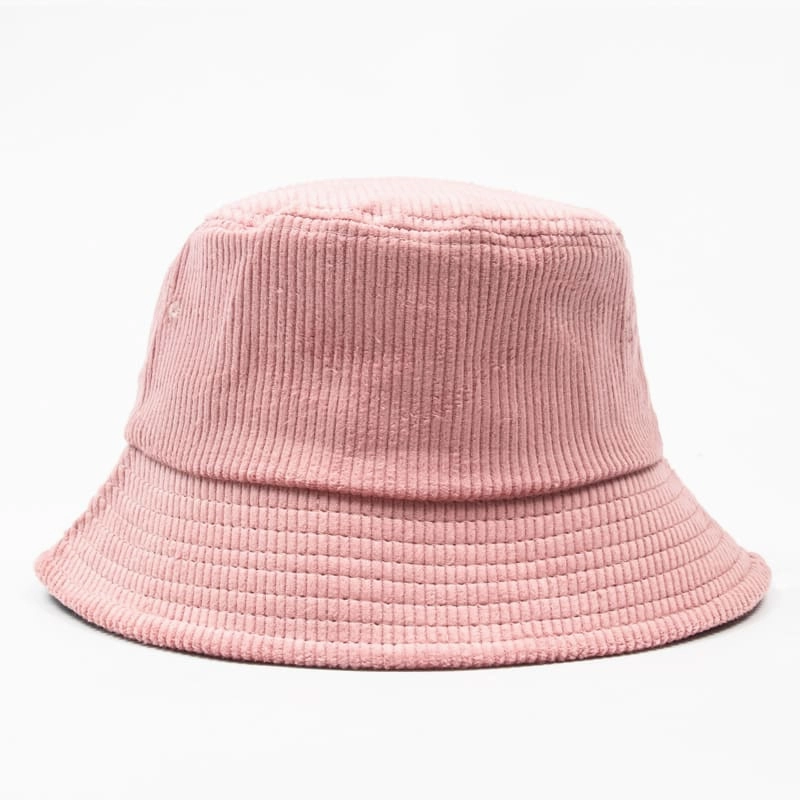 Autumn Plain Corduroy Bucket Hat