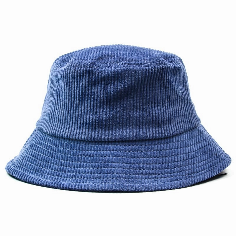 Autumn Plain Corduroy Bucket Hat