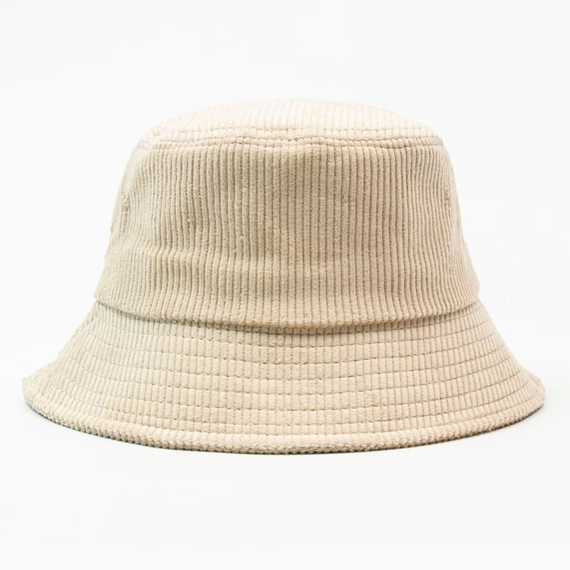 Autumn Plain Corduroy Bucket Hat