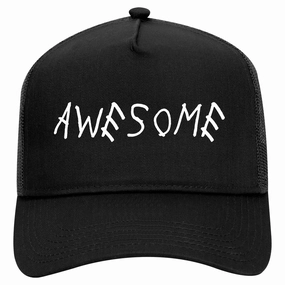 Awesome Retro Adult 5 Panel Mesh Trucker Hat