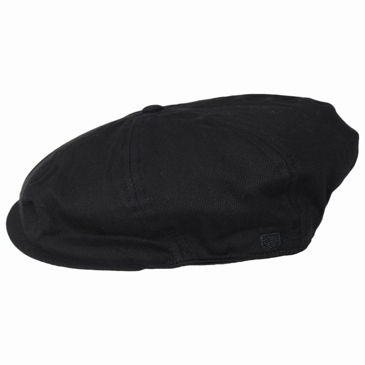 Baby Brood Tonal Herringbone Cotton Newsboy Cap