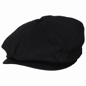 Baby Brood Tonal Herringbone Cotton Newsboy Cap