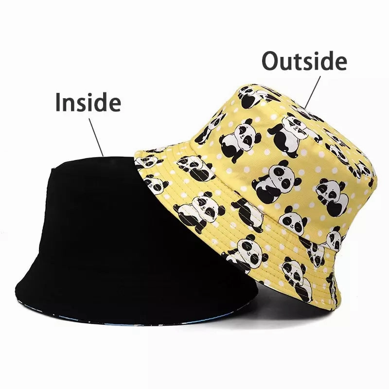 Baby Panda Kids Reversible Bucket Hat