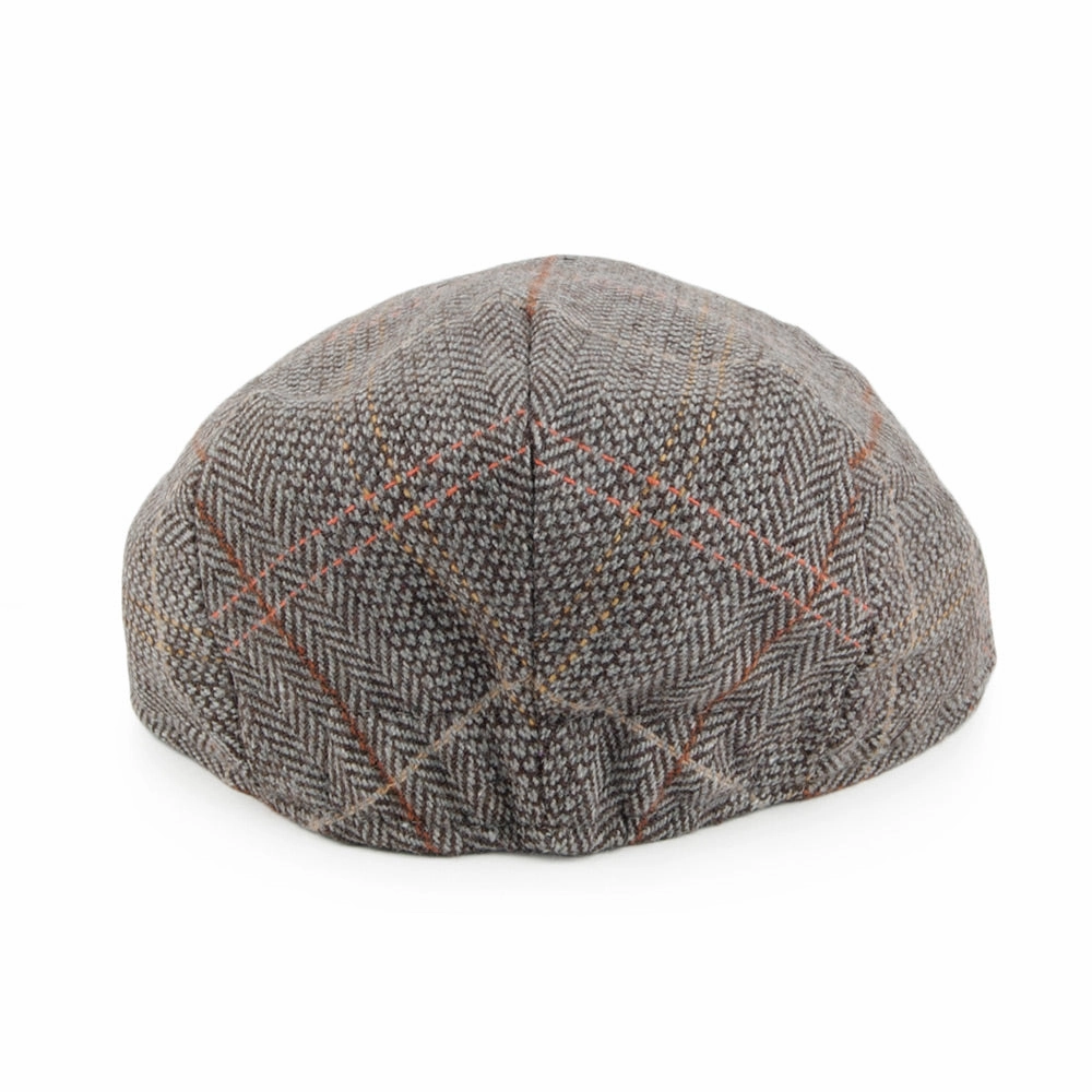 Baby Tweed Flat Cap - Brown-Grey