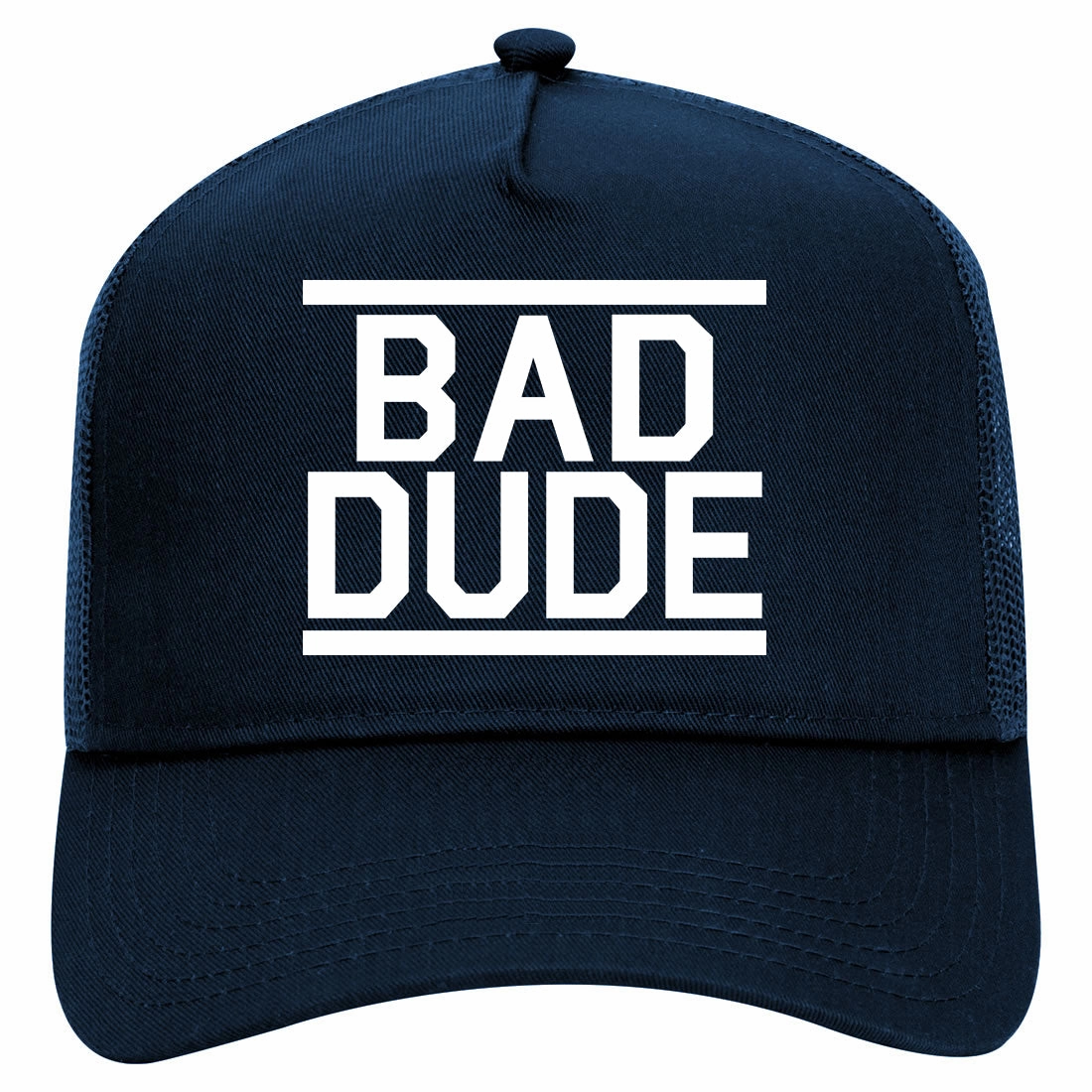 Bad Dude Retro Adult 5 Panel Mesh Trucker Hat