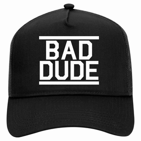 Bad Dude Retro Adult 5 Panel Mesh Trucker Hat