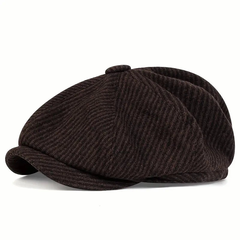 Baltimore Dark Striped Newsboy Cap