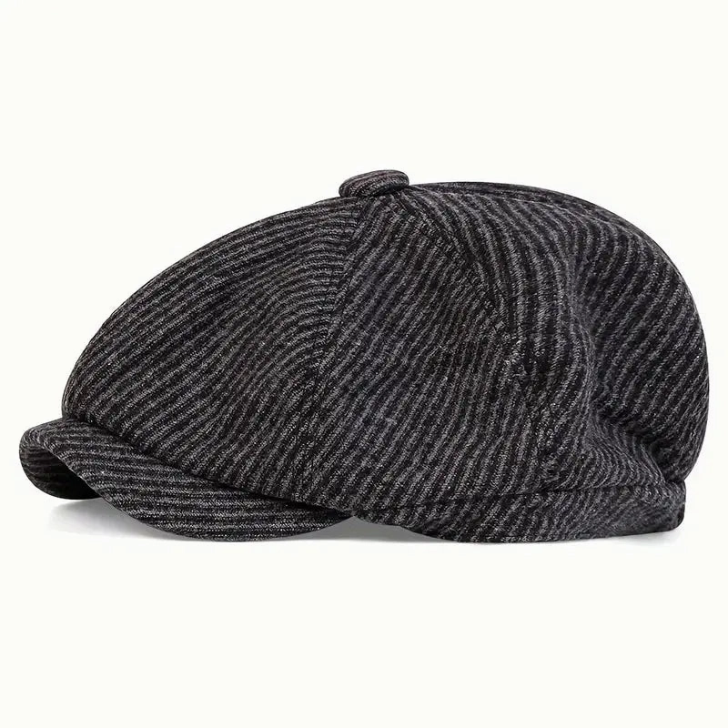 Baltimore Dark Striped Newsboy Cap