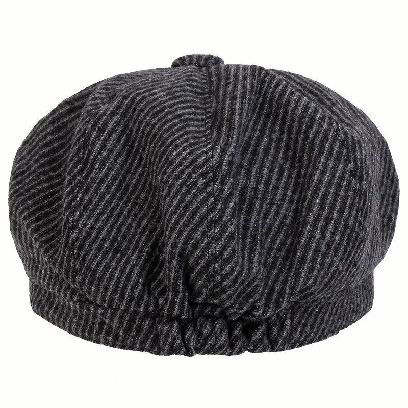 Baltimore Dark Striped Newsboy Cap