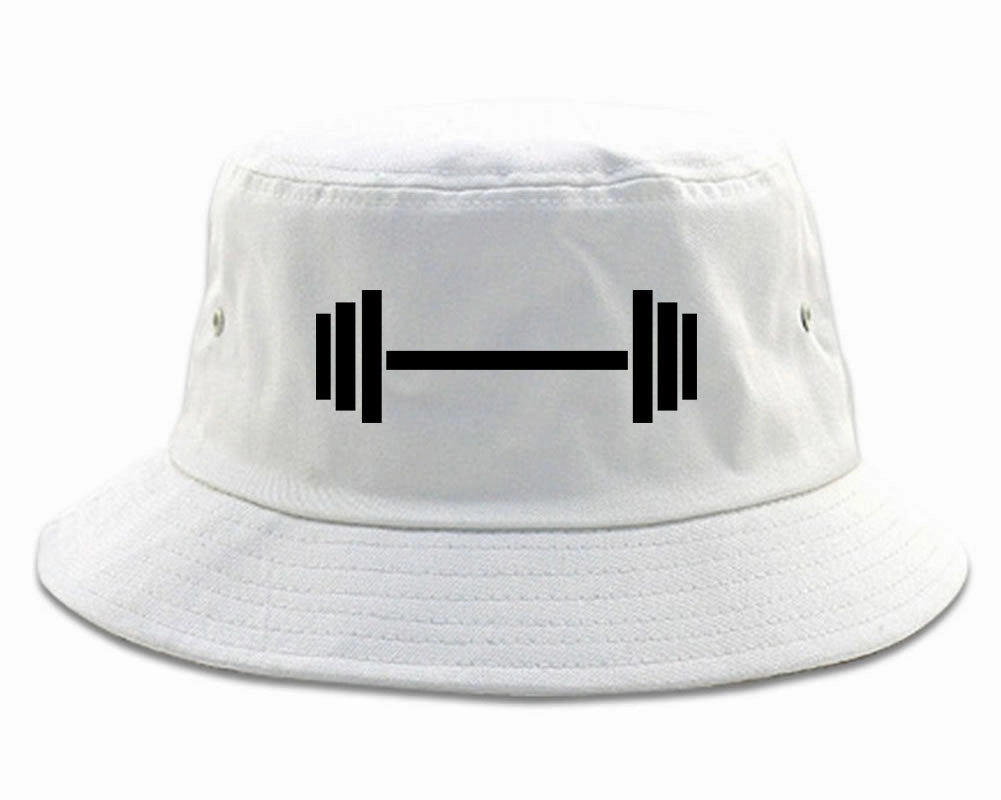 Barbell Workout Gym Mens Bucket Hat
