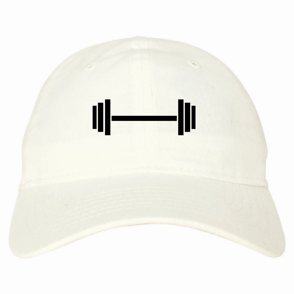 Barbell Workout Gym Mens Dad Hat Baseball Cap