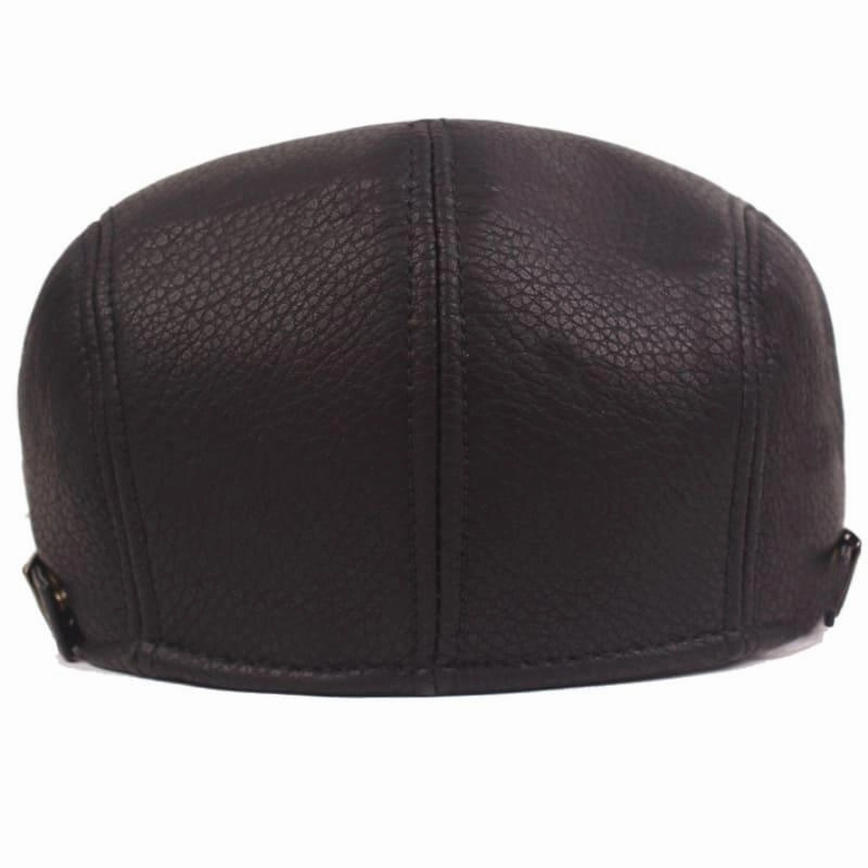 Barklay Leather Flat Cap
