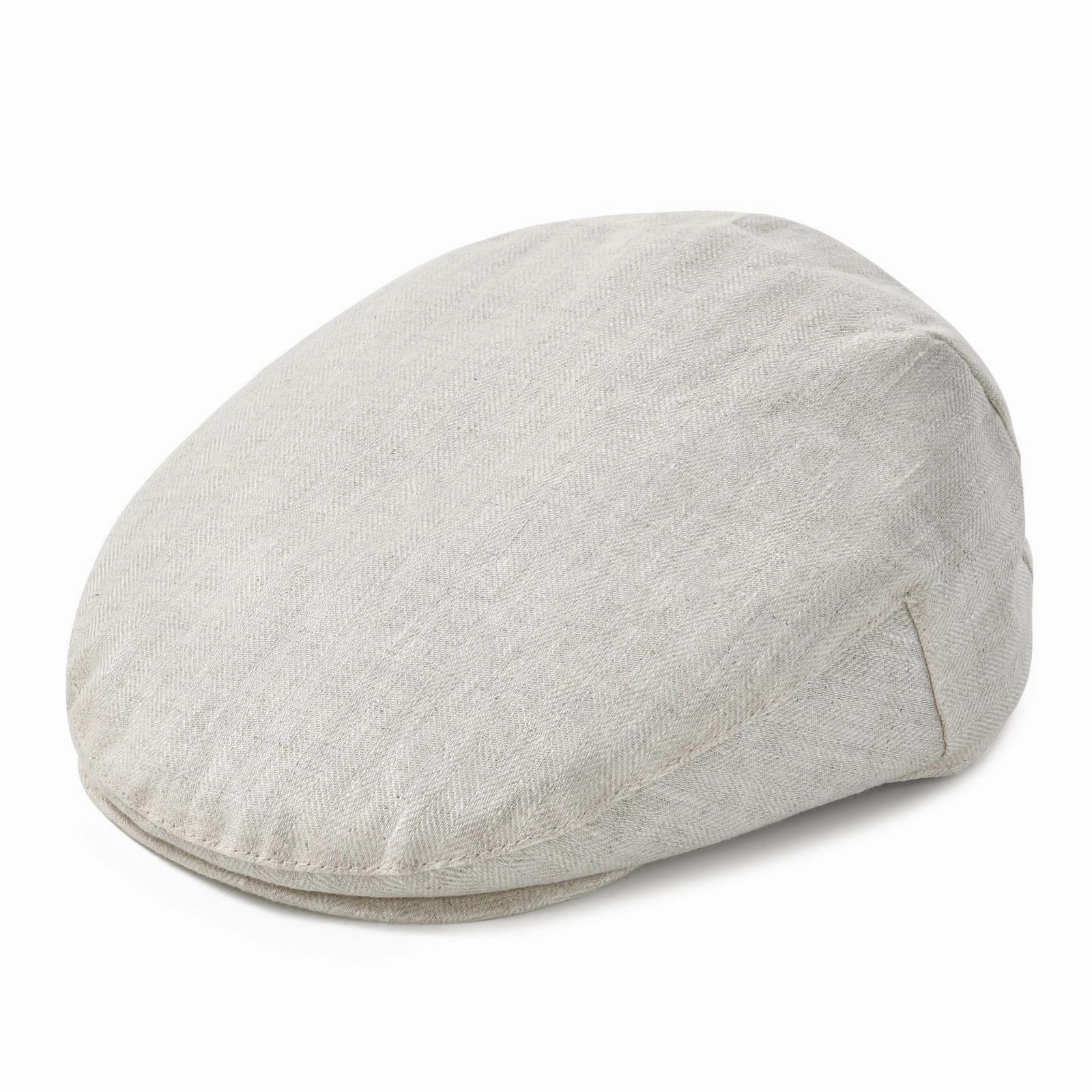 Barklay Plain Linen Flat Cap