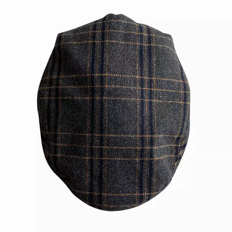 Barrow Gray Tartan Wool Flat Cap