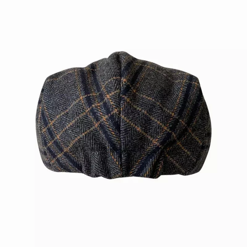 Barrow Gray Tartan Wool Flat Cap