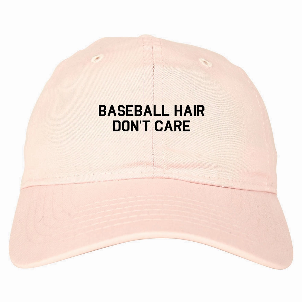 Baseball Hair Dont Care Mens Dad Hat Baseball Cap